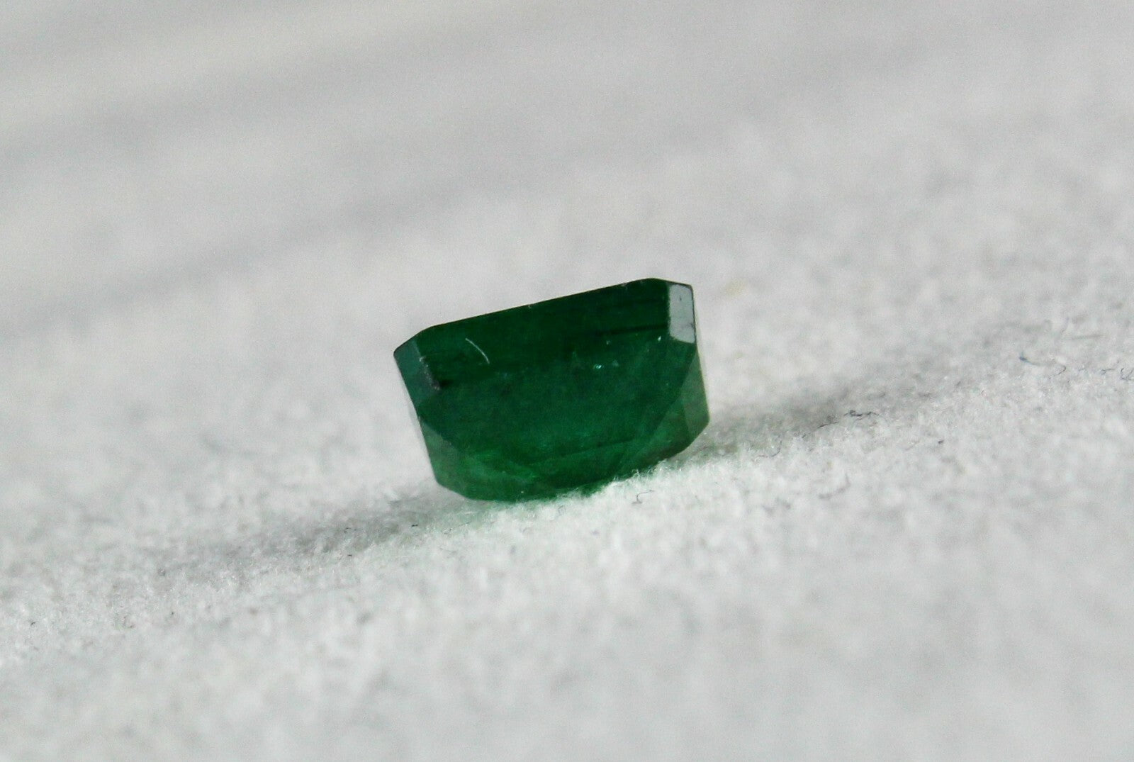 Natural Old Zambian Emerald Cut Octagon 2.54ct Gemstone Ring Pendant Silver