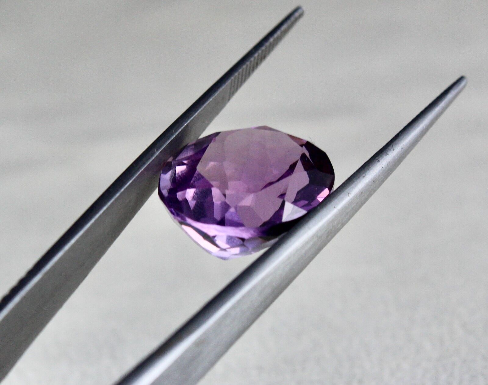 BIG 18X15 MM NATURAL AMETHYST OVAL FINE CUT 16.08 CTS GEMSTONE FOR PENDANT RING