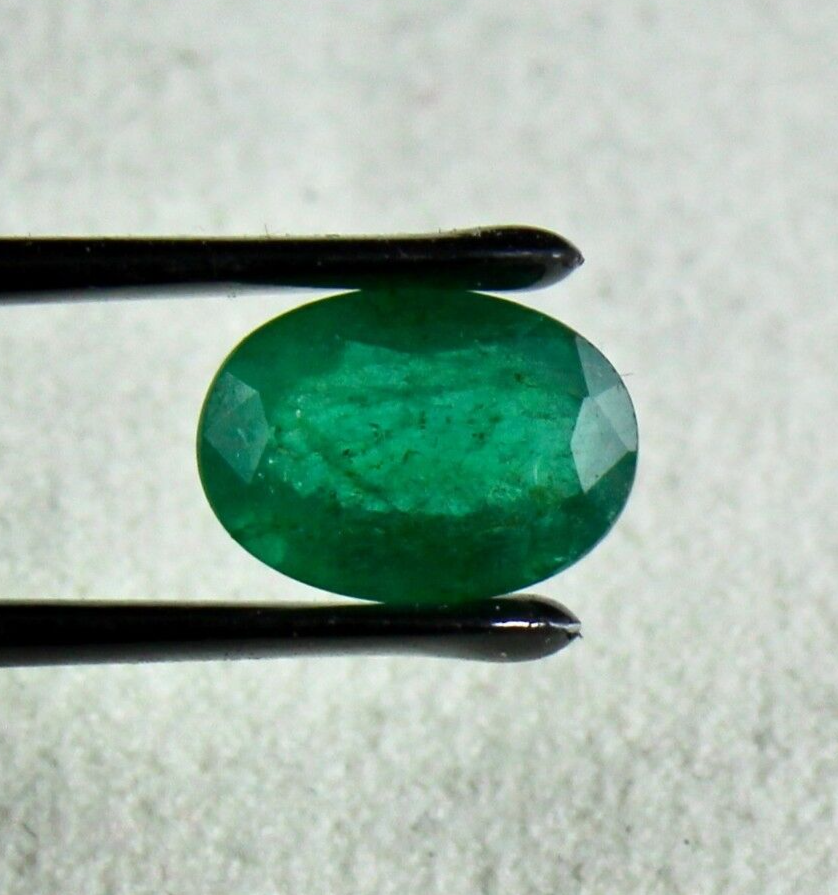 Natural Untreated Zambia Emerald Oval Cut 10X7mm 2.10 Ct Gemstone Ring Pendant