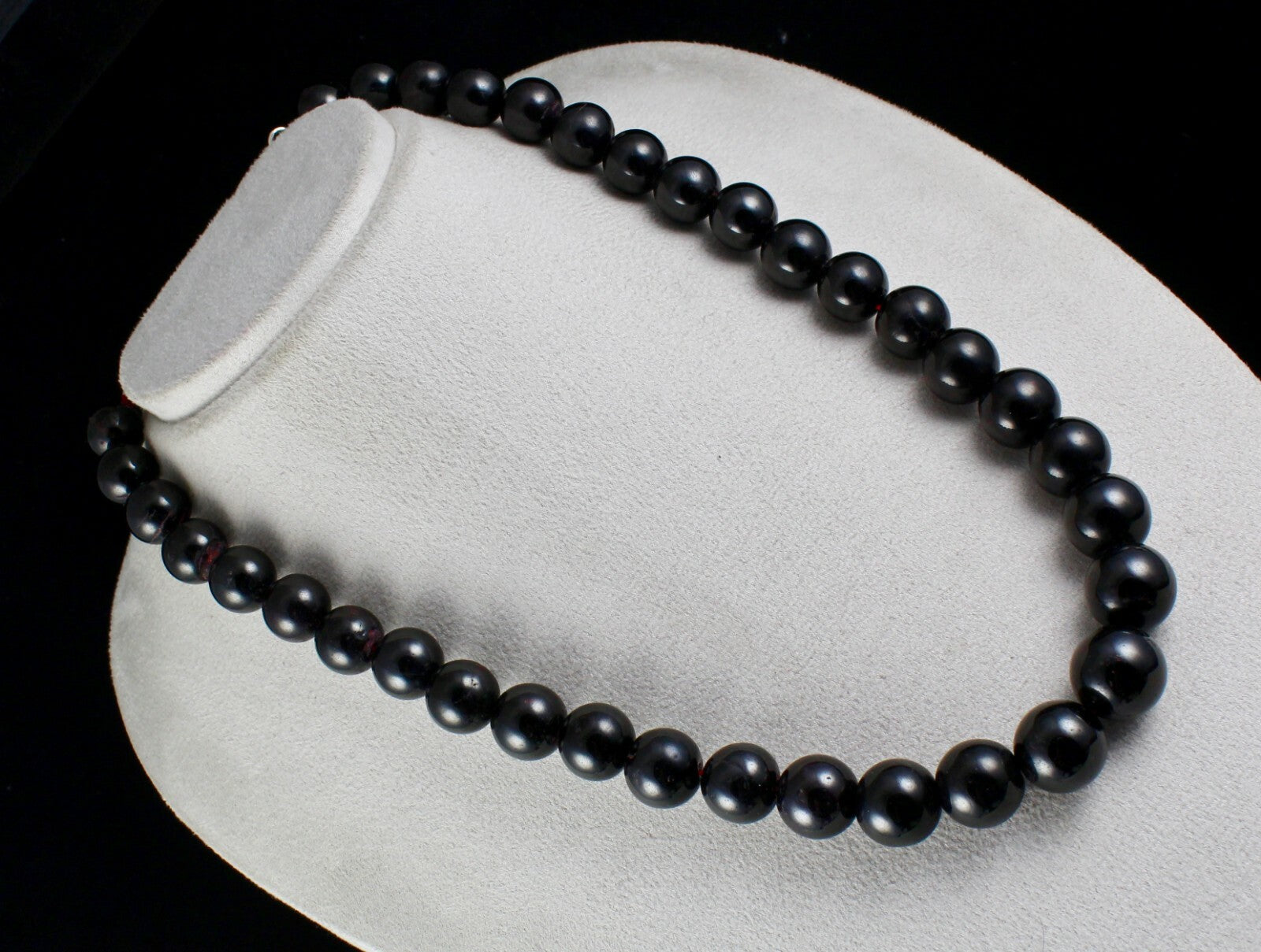 Certified Big Natural Garnet Round Beads 1451 Ct Ladies Fashion Necklace