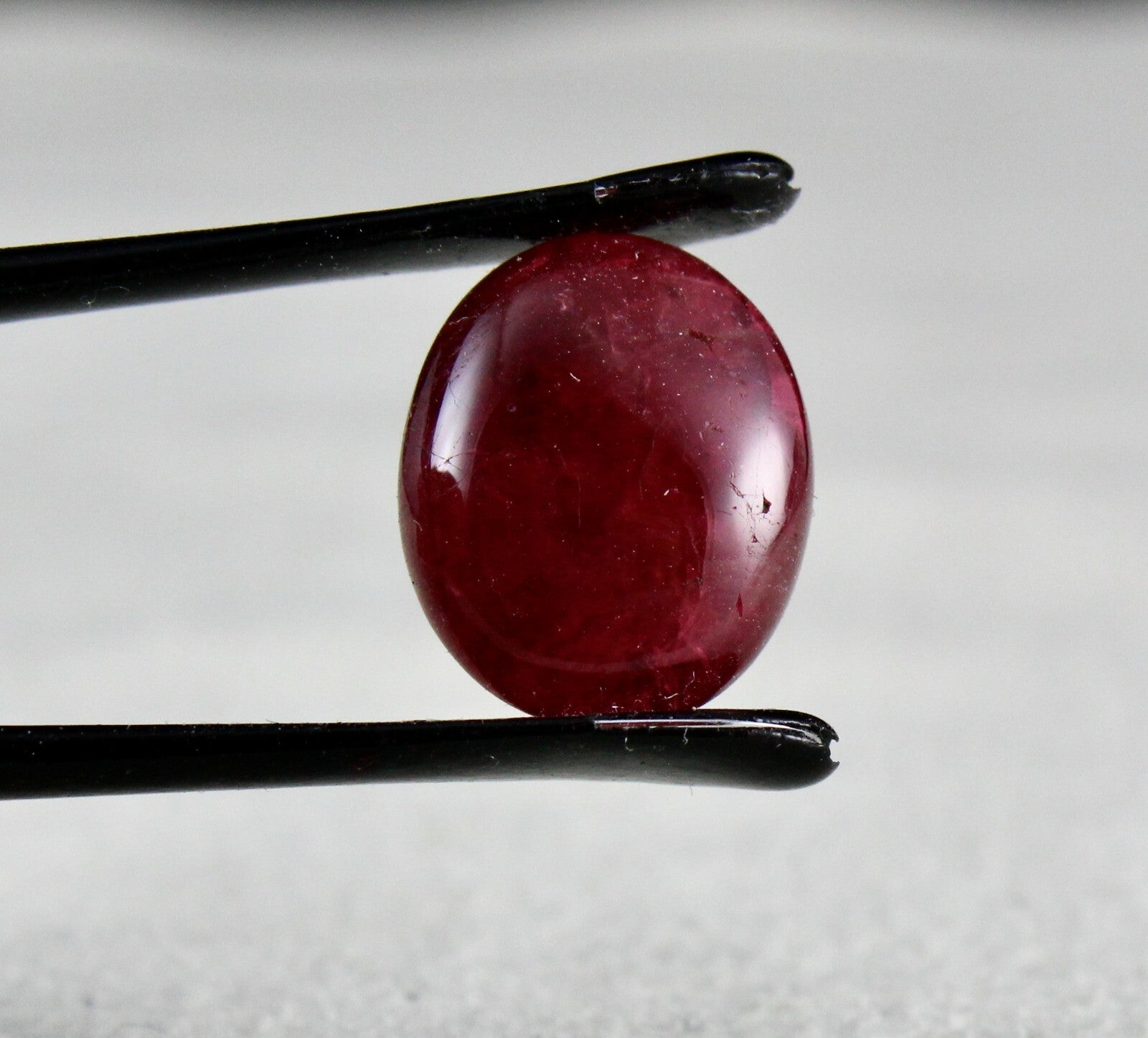 Certified Natural Red Spinel 9.46 Ct Cabochon 14x12mm Oval Gemstone Ring Pendant