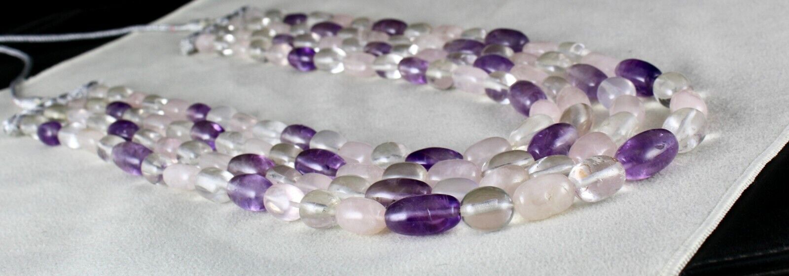 MULTI NATURAL SEMI PRECIOUS BEADS CABOCHON 4L 1080 CTS GEMSTONE FASHION NECKLACE