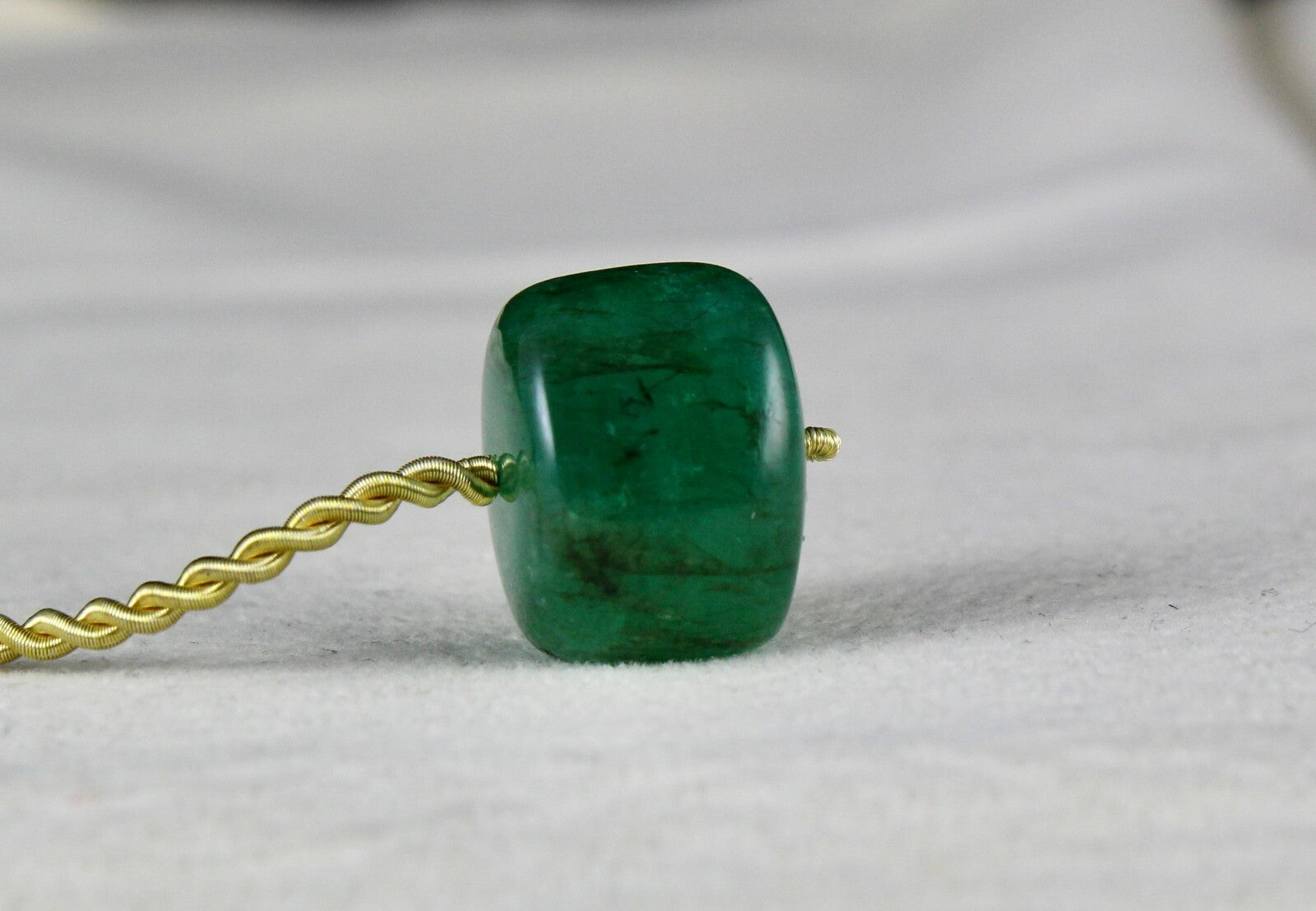 Natural Emerald 26.68 Ct Round 12mm Bead Gemstone