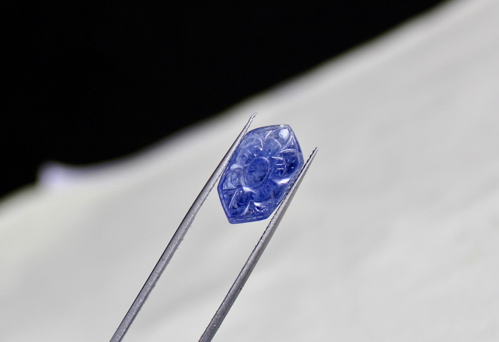 Natural Blue Sapphire Marquise 36.15 Ct Engraved Cabochon Gemstone Set Certified