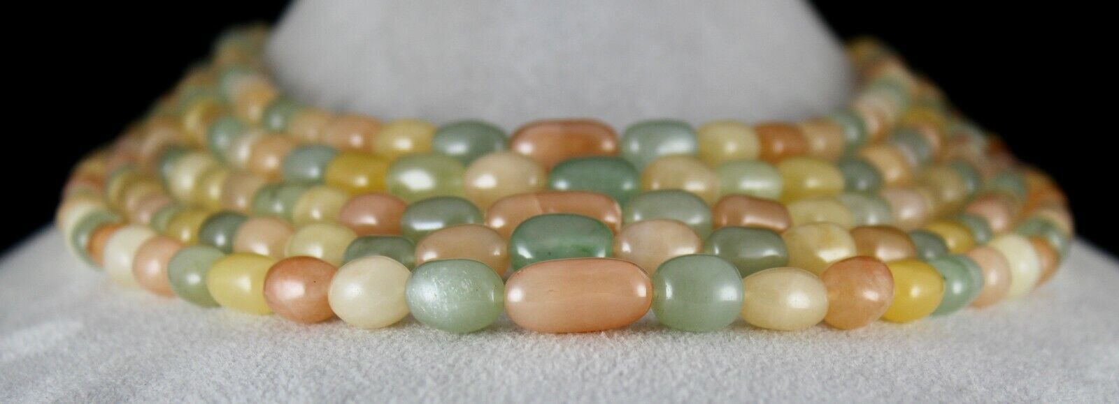 MULTI NATURAL SEMI PRECIOUS BEADS CABOCHON 5L 1115 CTS GEMSTONE FASHION NECKLACE