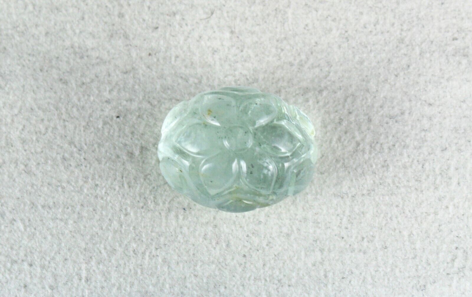 NATURAL BLUE AQUAMARINE CARVED OVAL 23X19 MM 45.15 CTS GEMSTONE FOR PENDANT RING