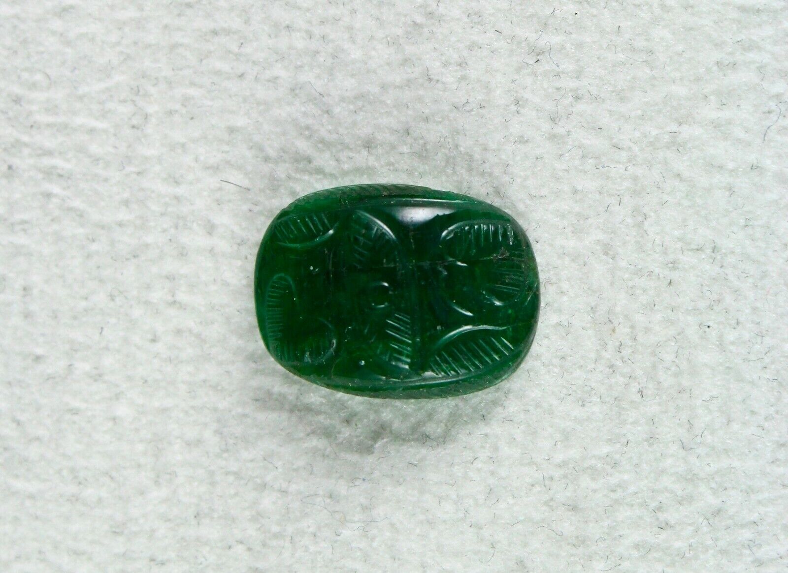 NATURAL ZAMBIA EMERALD CARVED CABOCHON 7.09 CARATS GEMSTONE FOR RING PENDANT