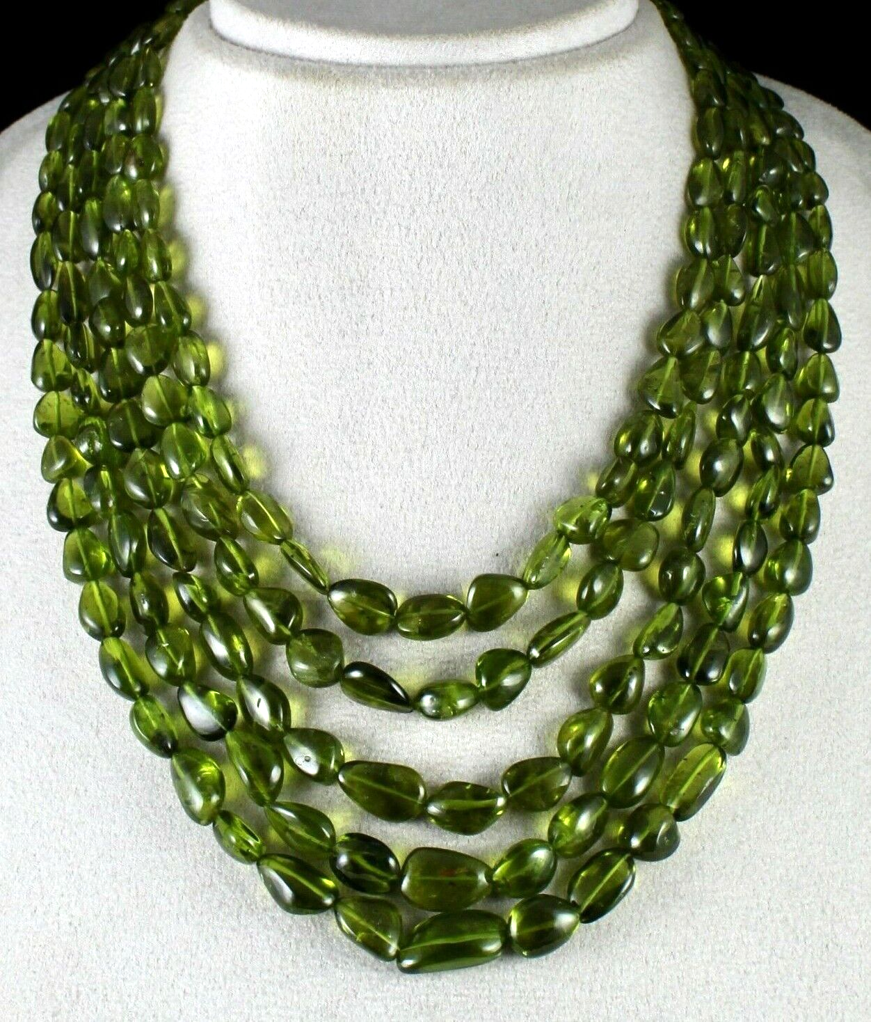 Natural Peridot Beads Cabochon 5 L 1024 Ct Green Gemstone Finest Party Necklace