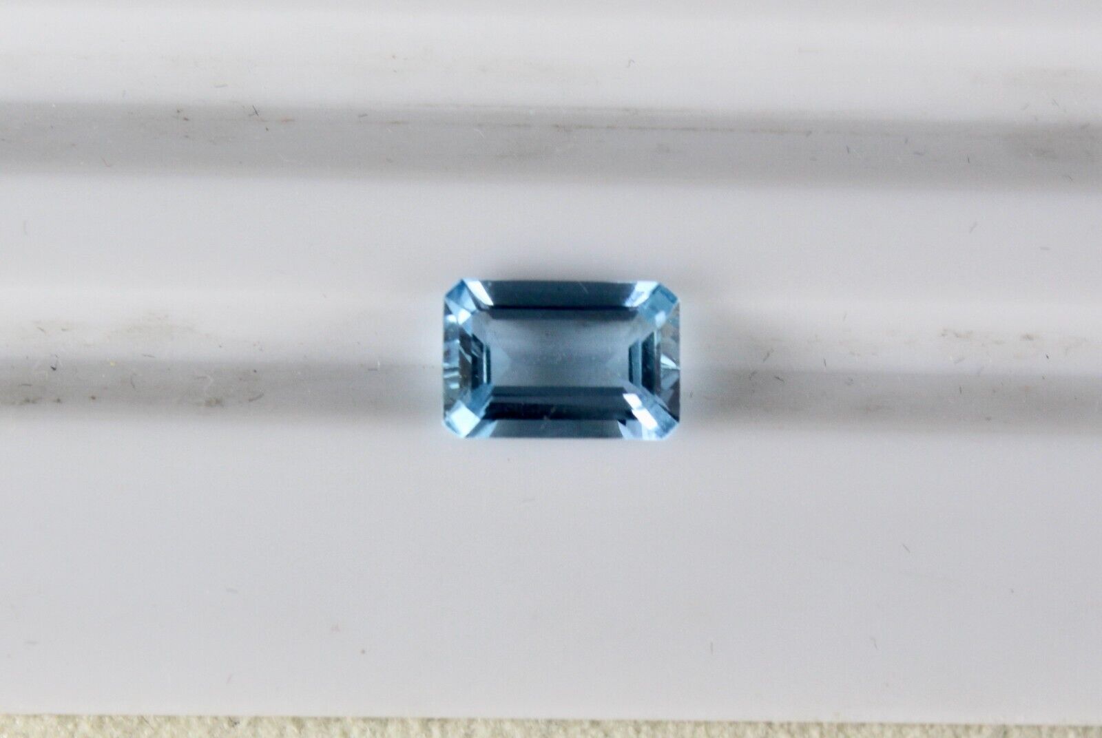 9x6 MM NATURAL BLUE AQUAMARINE OCTAGON CUT 1.56 CARATS GEMSTONE RING PENDANT