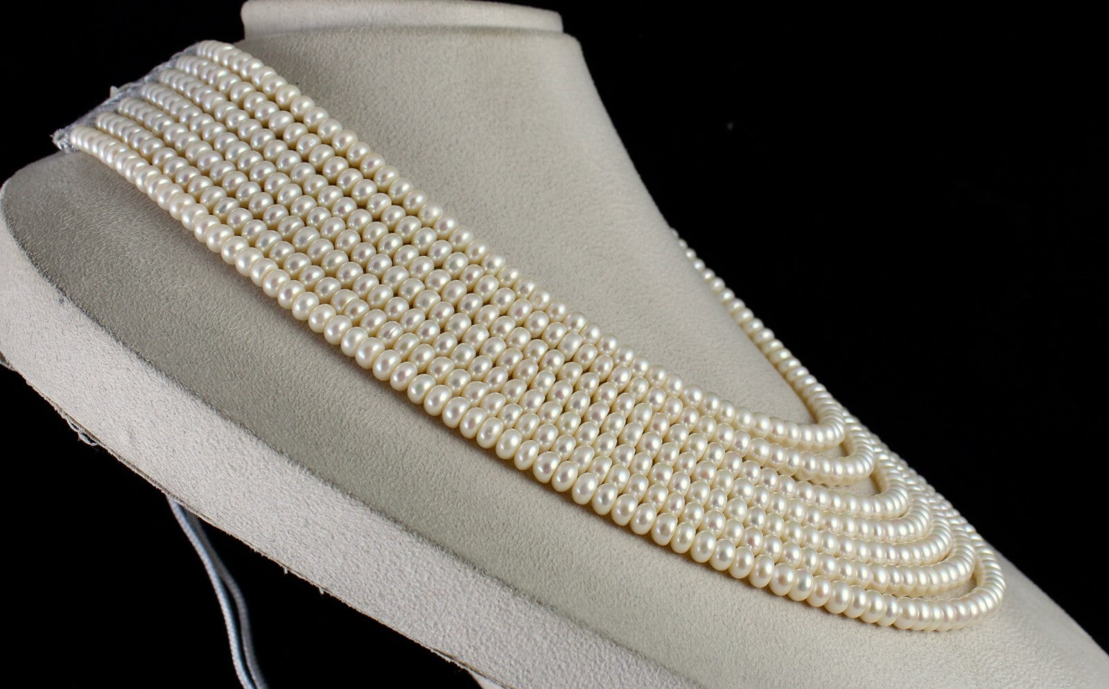 Certified Genuine Freshwater Pearl 1077ct Beads Round Fashion Necklace For Women