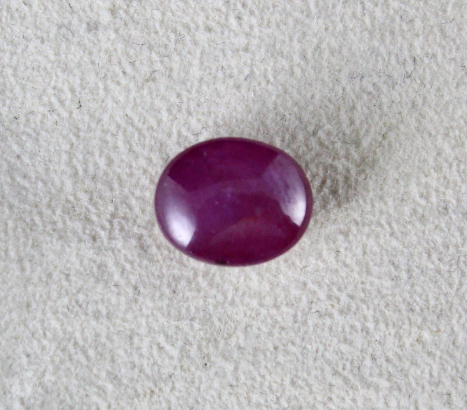 Certified Natural Star Ruby Oval Cabochon 6.17ct Gem For Ring/pendant