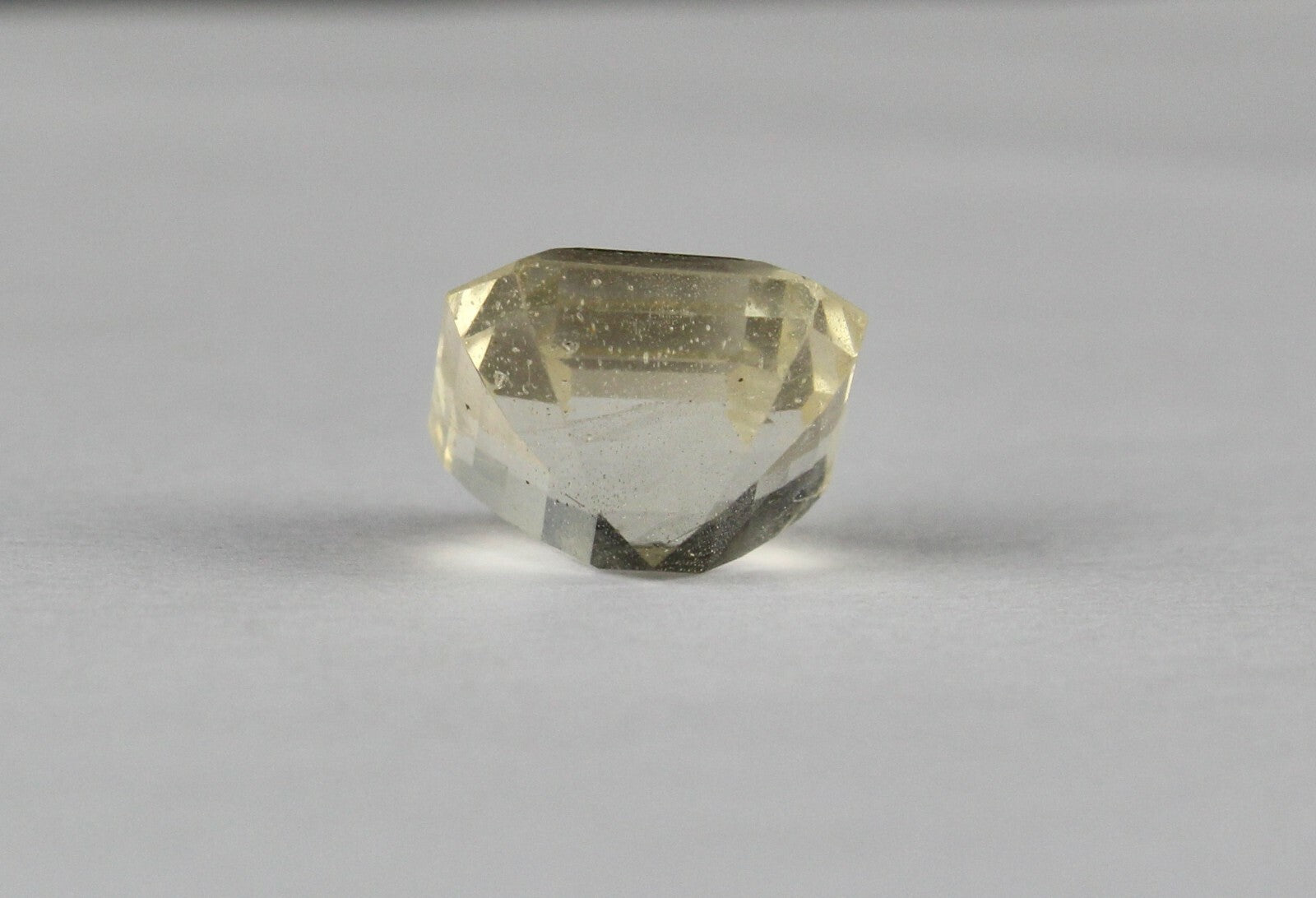 Certified Natural Unheated Yellow Sapphire 10.70ct Octagon Sterling Silver Ring