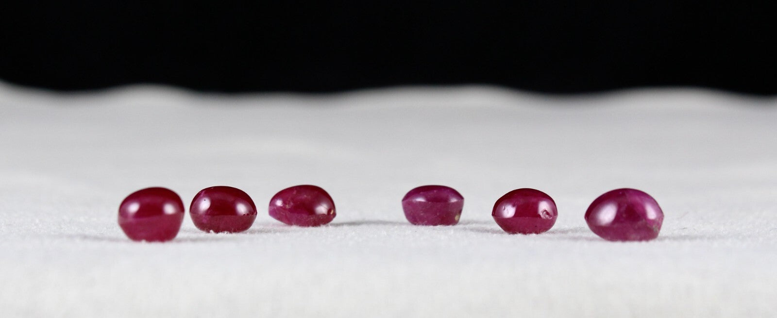 Certified Natural Burmese Ruby 15.40ct Cabochon 6 Pcs Pair Earring Gemstone
