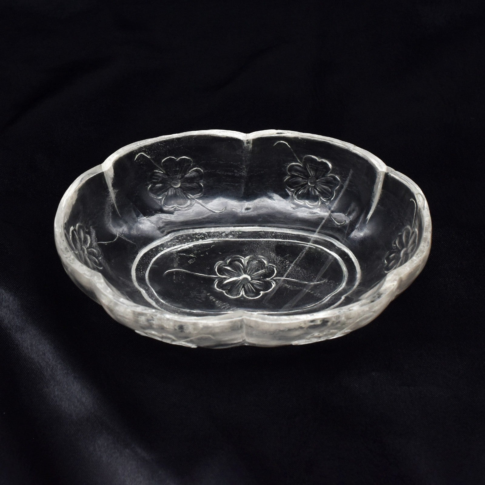 Certified Natural Rock Crystal Quartz 879 Ct Oval Engraved White Gem Bowl Decor