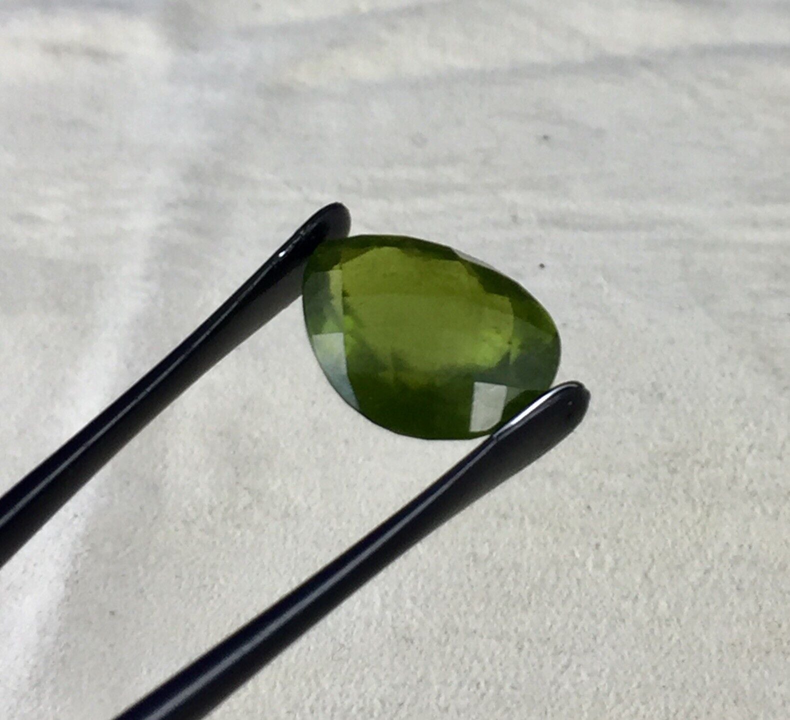 NATURAL GREEN VESUVIANITE IDOCRASE PEAR CUT 16.06 CTS GEMSTONE FOR RING PENDANT