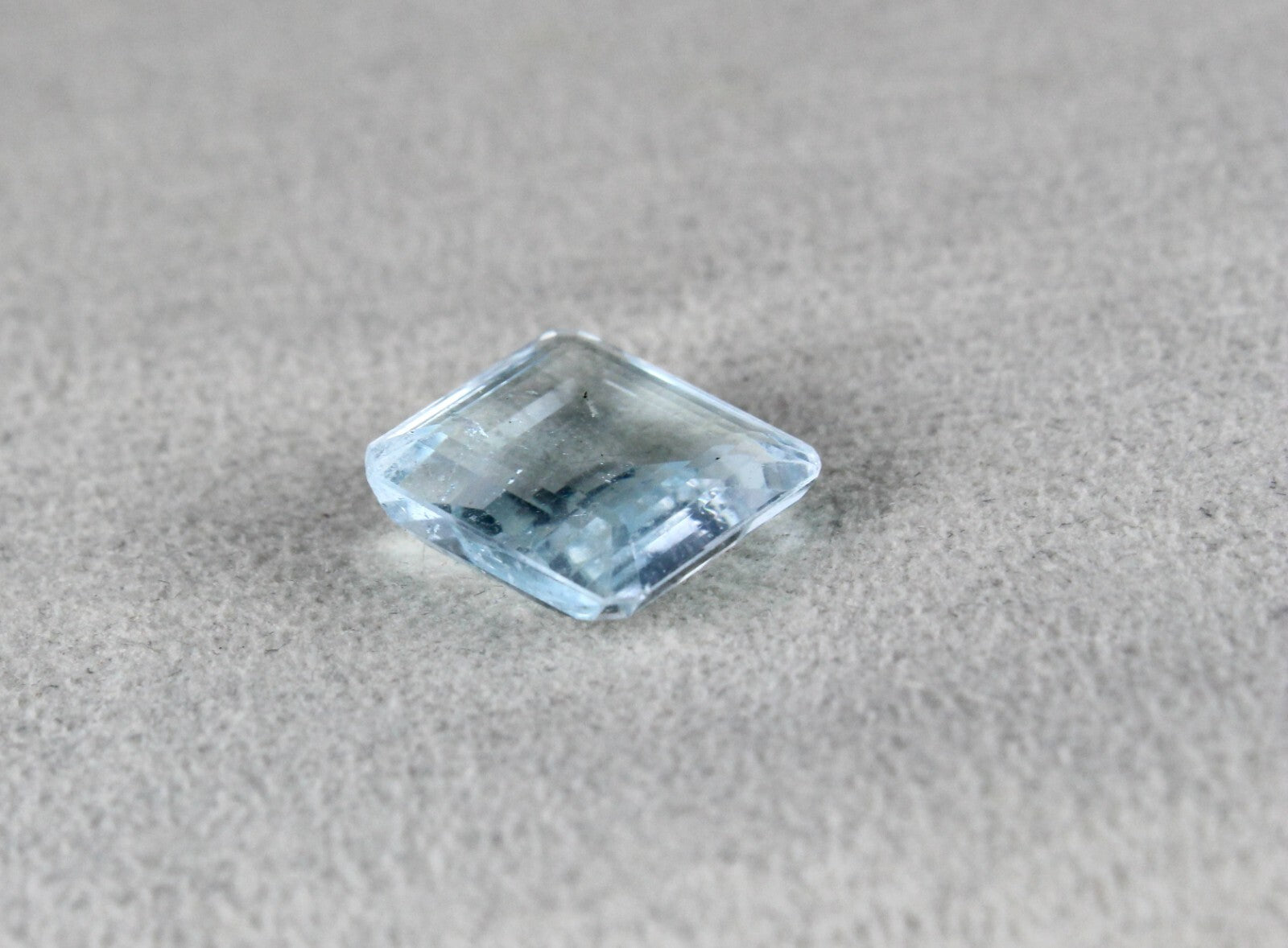 Natural Blue Aquamarine Square Cut Gemstone 12.54ct For Ring Pendant For Women