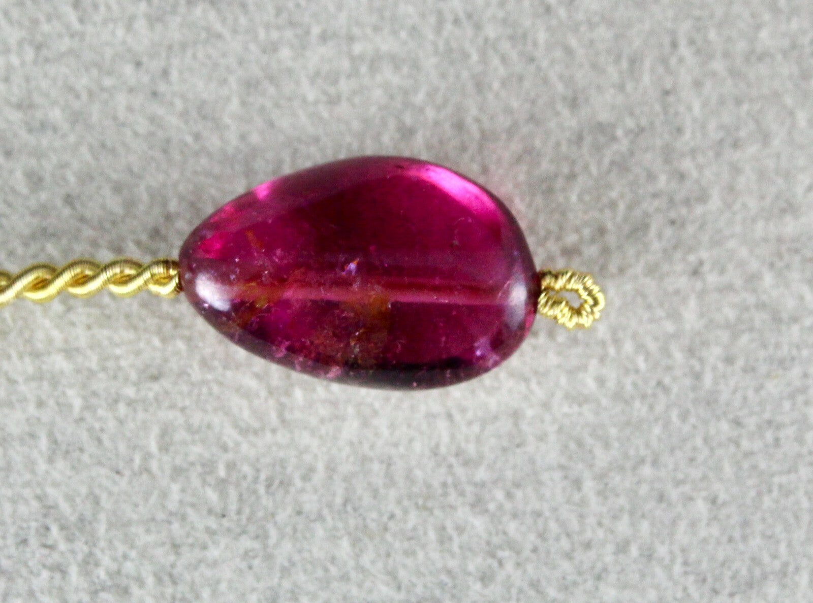 Natural Pink Tourmaline 11.32 Ct Rubellite Bead Gemstone Pendant Design