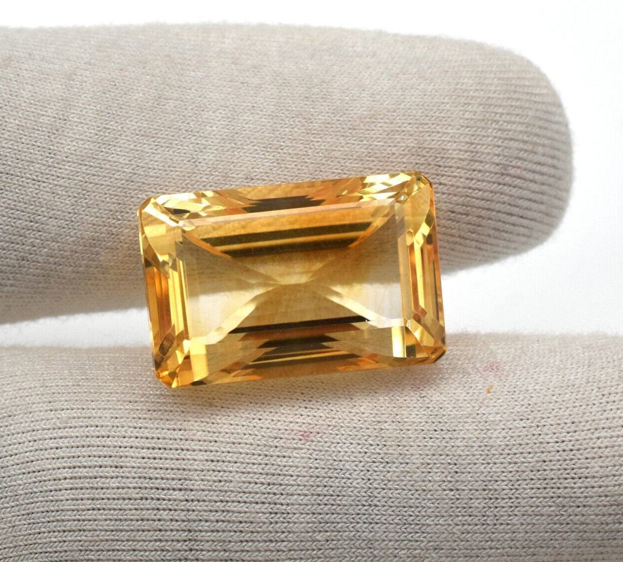 Natural Citrine Golden Topaz Octagon Cut 22X14mm 33.70 Ct Loose Gemstone Pendant