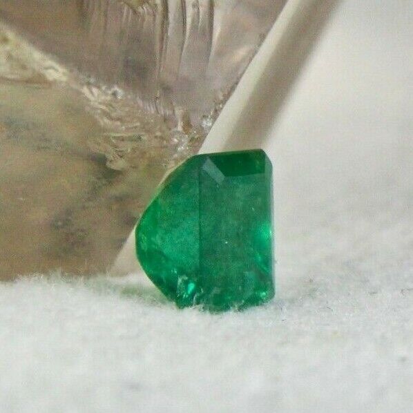 Rare Natural Untreated Zambian Emerald Octagon Cut 1.35 Ct Gemstone Ring Pendant