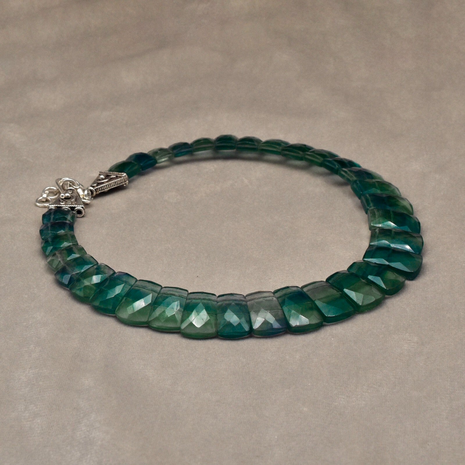 Certified Natural Fluorite 478 Ct Fine Gemstone Semi Precious Necklace