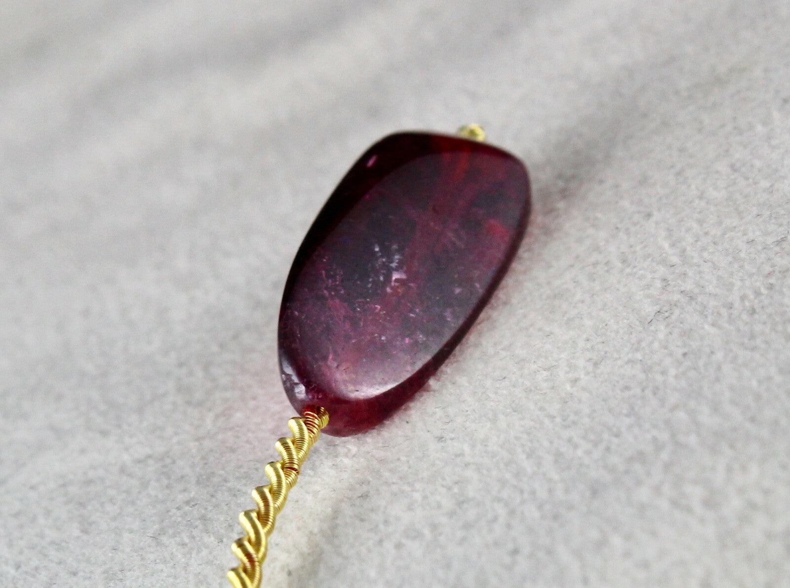 Natural Pink Tourmaline 22.85 Cts Rubellite Bead Hanging Gemstone Pendant Design