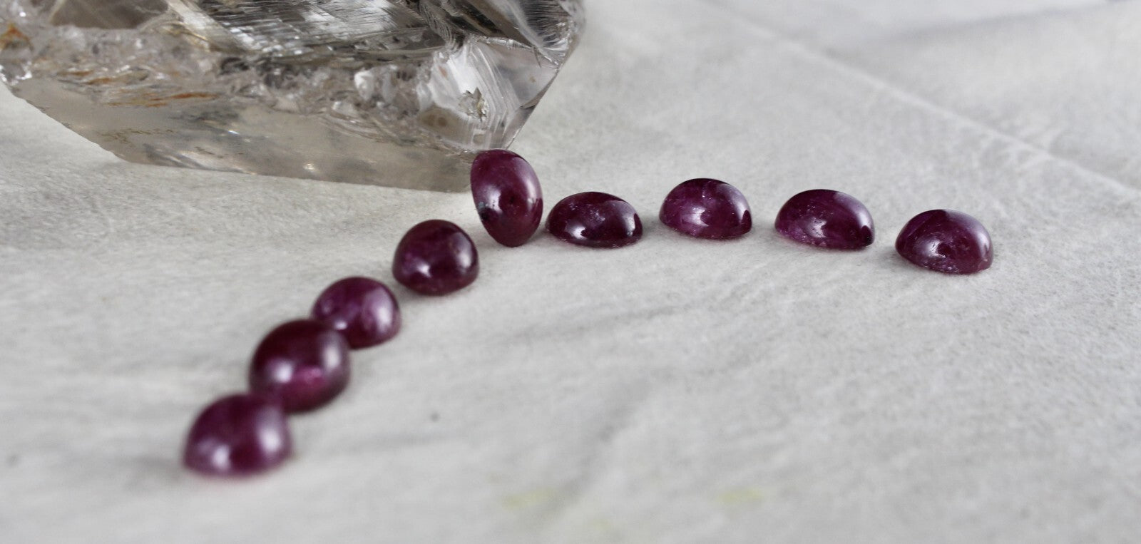 Certified Natural Unheated Ruby Cabochon 53.90ct Sterling Silver Bracelet