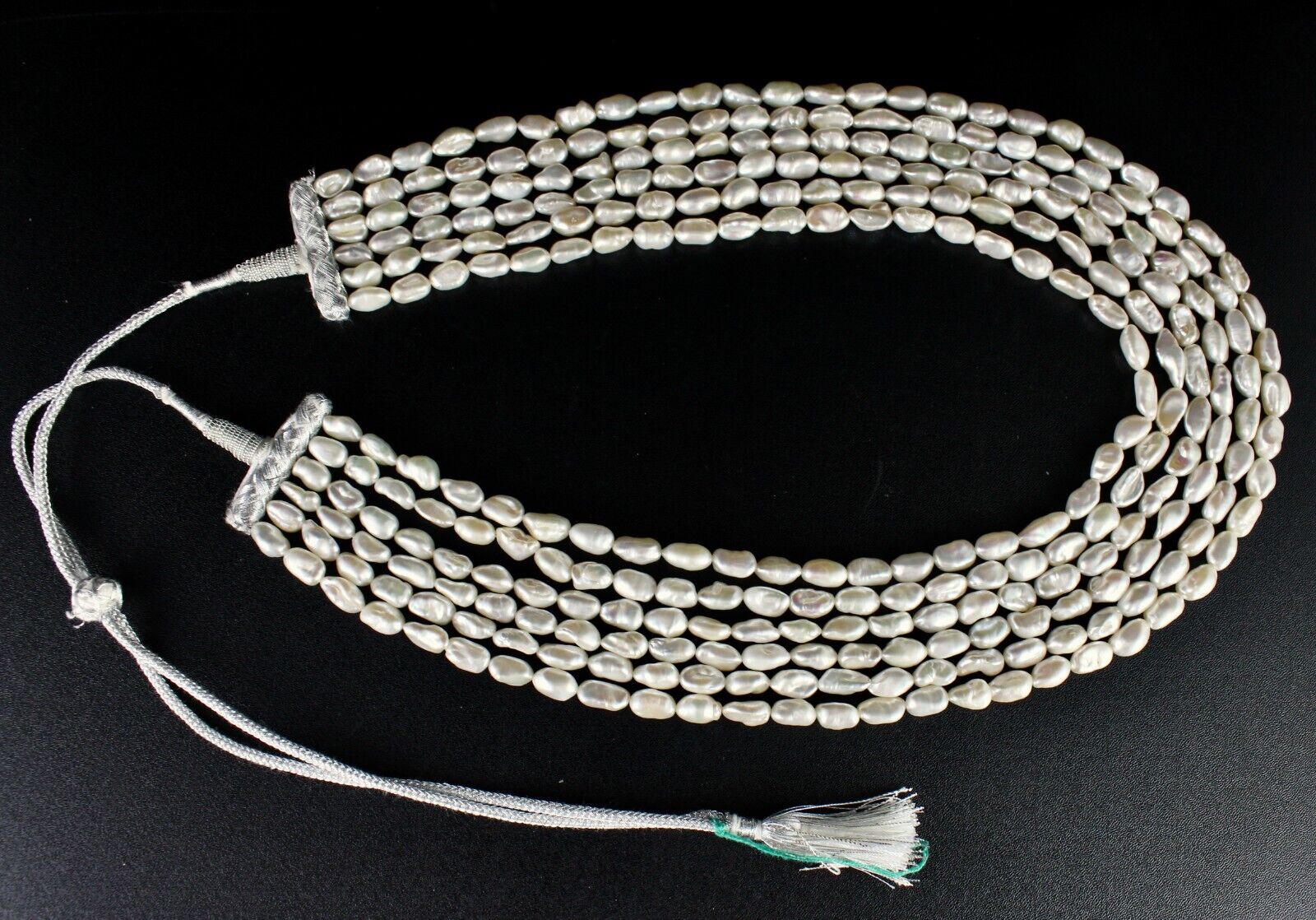 A+ GENUINE KESHI SOUTH SEA PEARL BEADS LONG 6 L 719 CT GEMSTONE FINEST NECKLACE