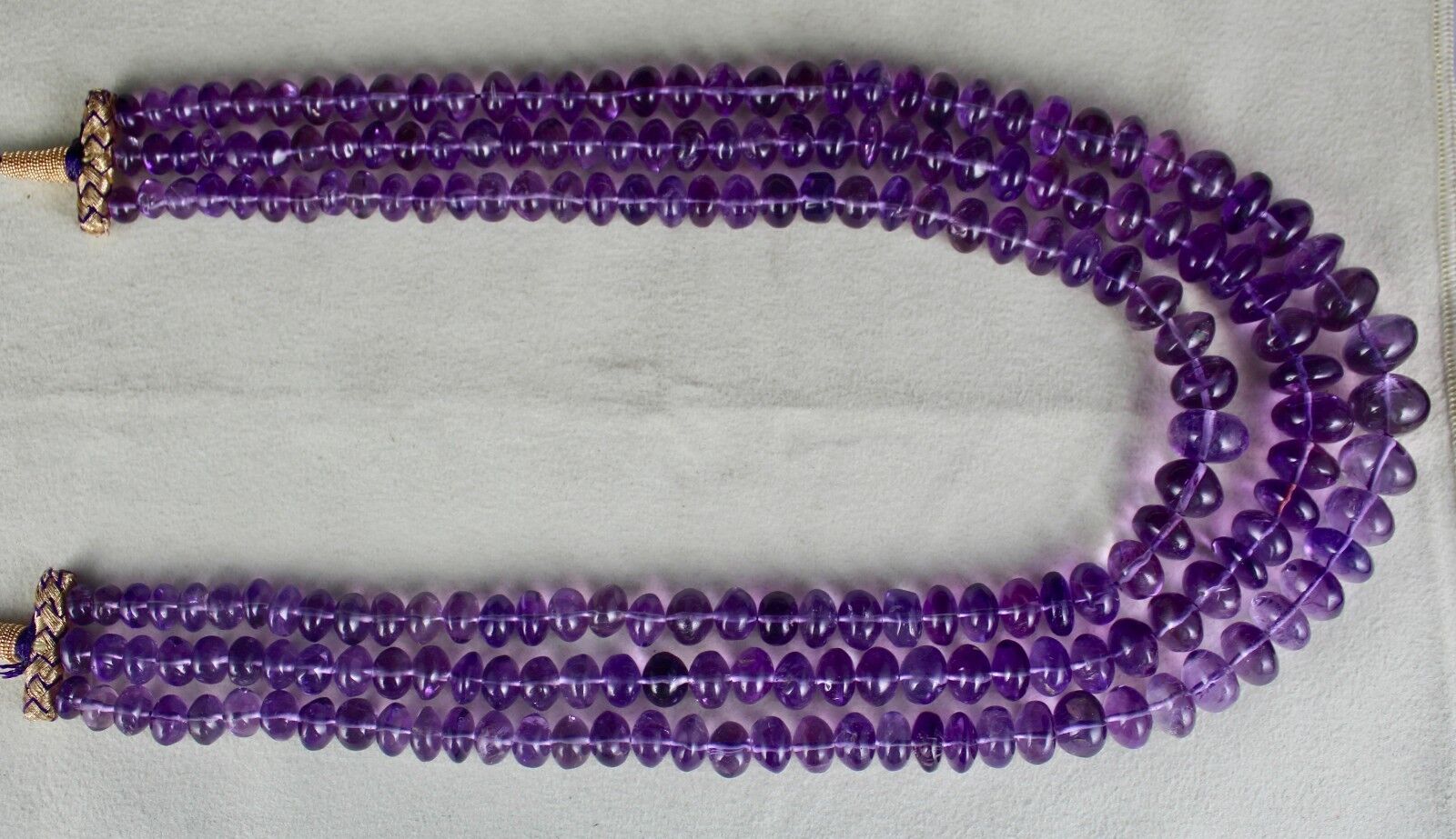 14mm Big Natural Amethyst Beads Round 3 L 1039 Ct Gemstone Fashion Necklace