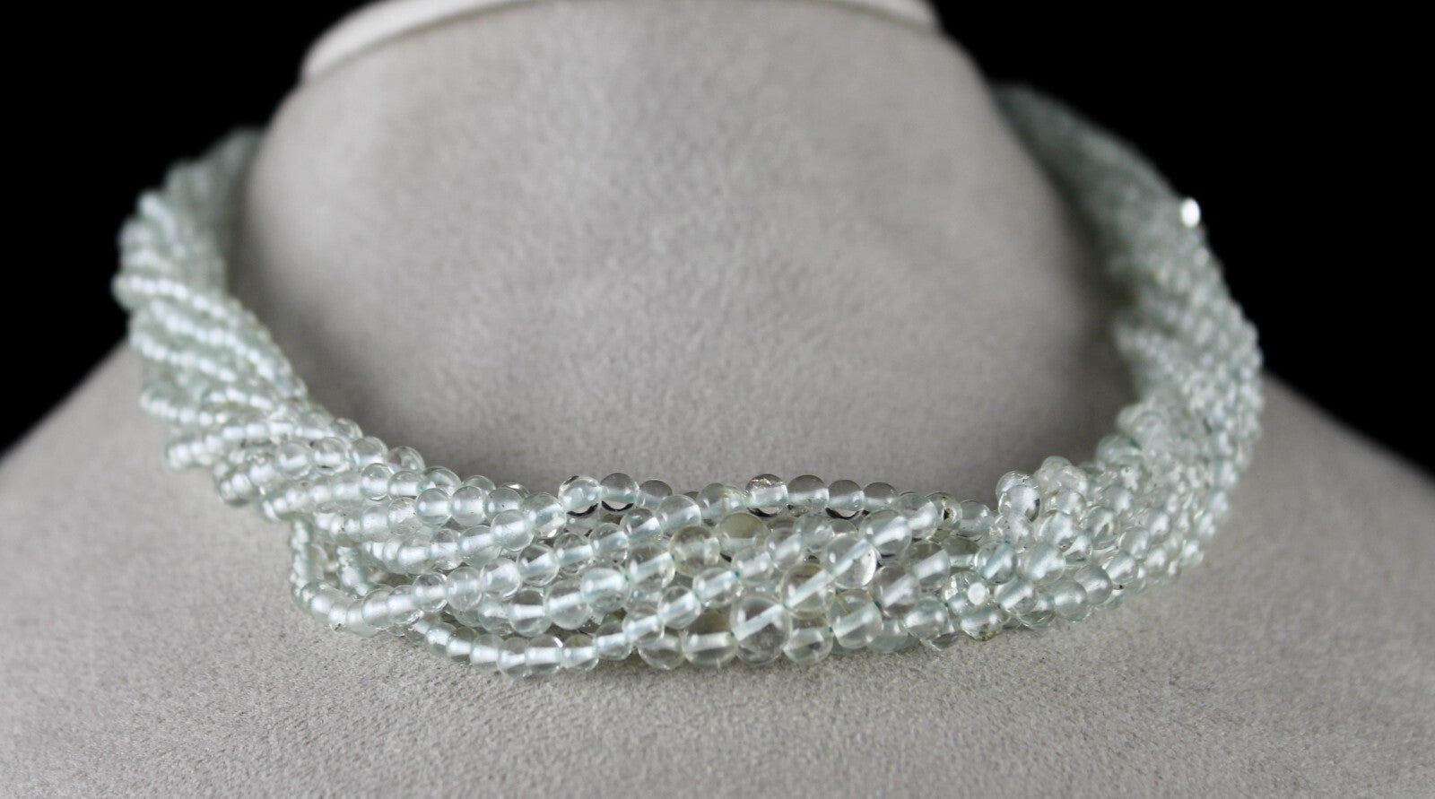 Certified Natural Blue Aquamarine 433 Ct Sterling Silver Ladies Necklace