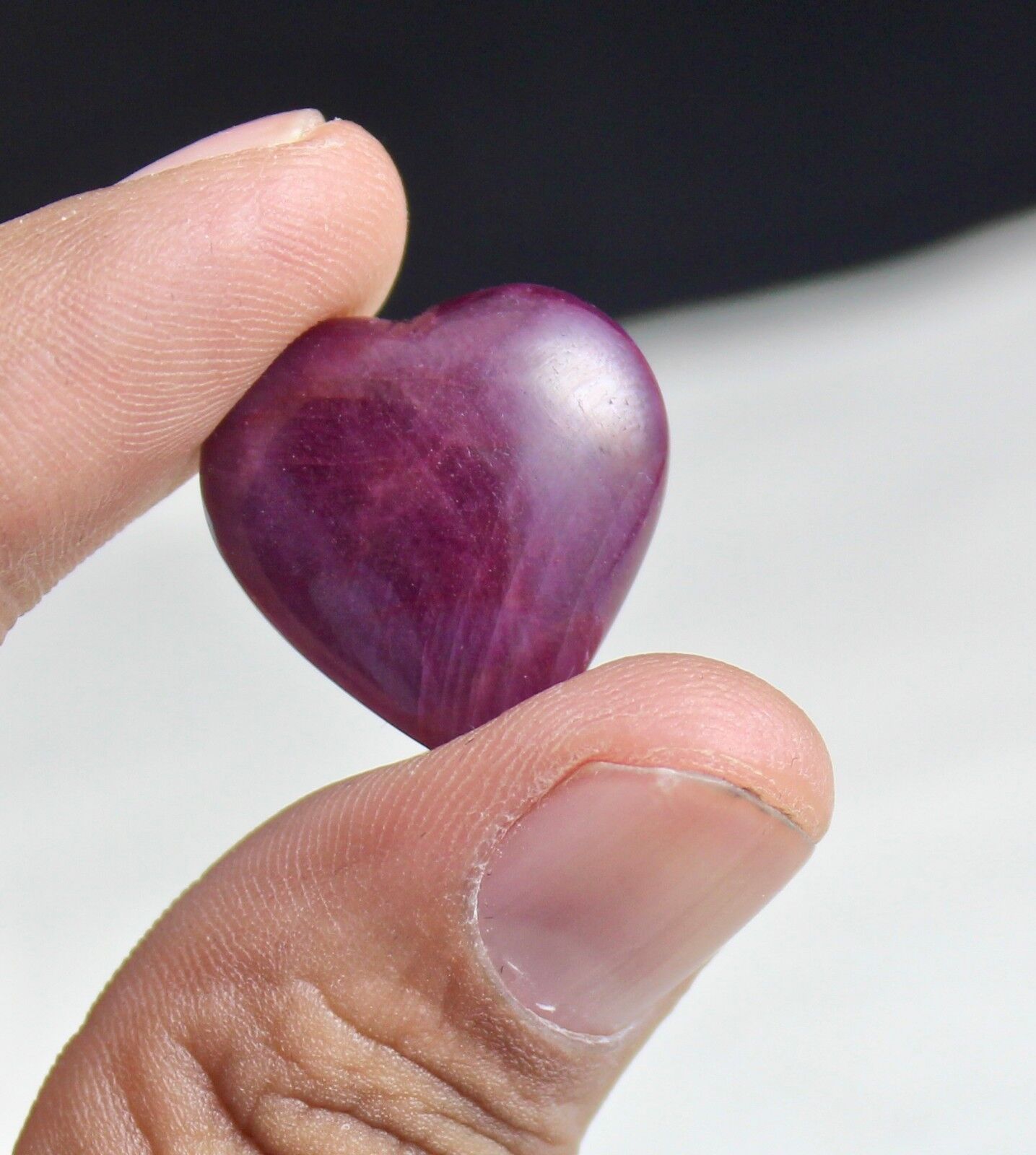 Natural Ruby Heart Cabochon Untreated Gemstone 28.68 Carats 22x21mm Ring Pendant