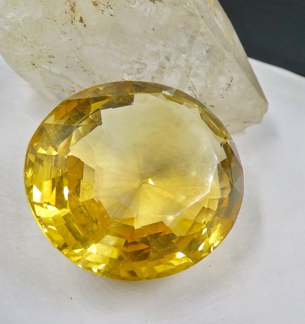 NATURAL YELLOW CITRINE OVAL CUT 41MM 232 CARATS GEMSTONE FOR DESIGNING 