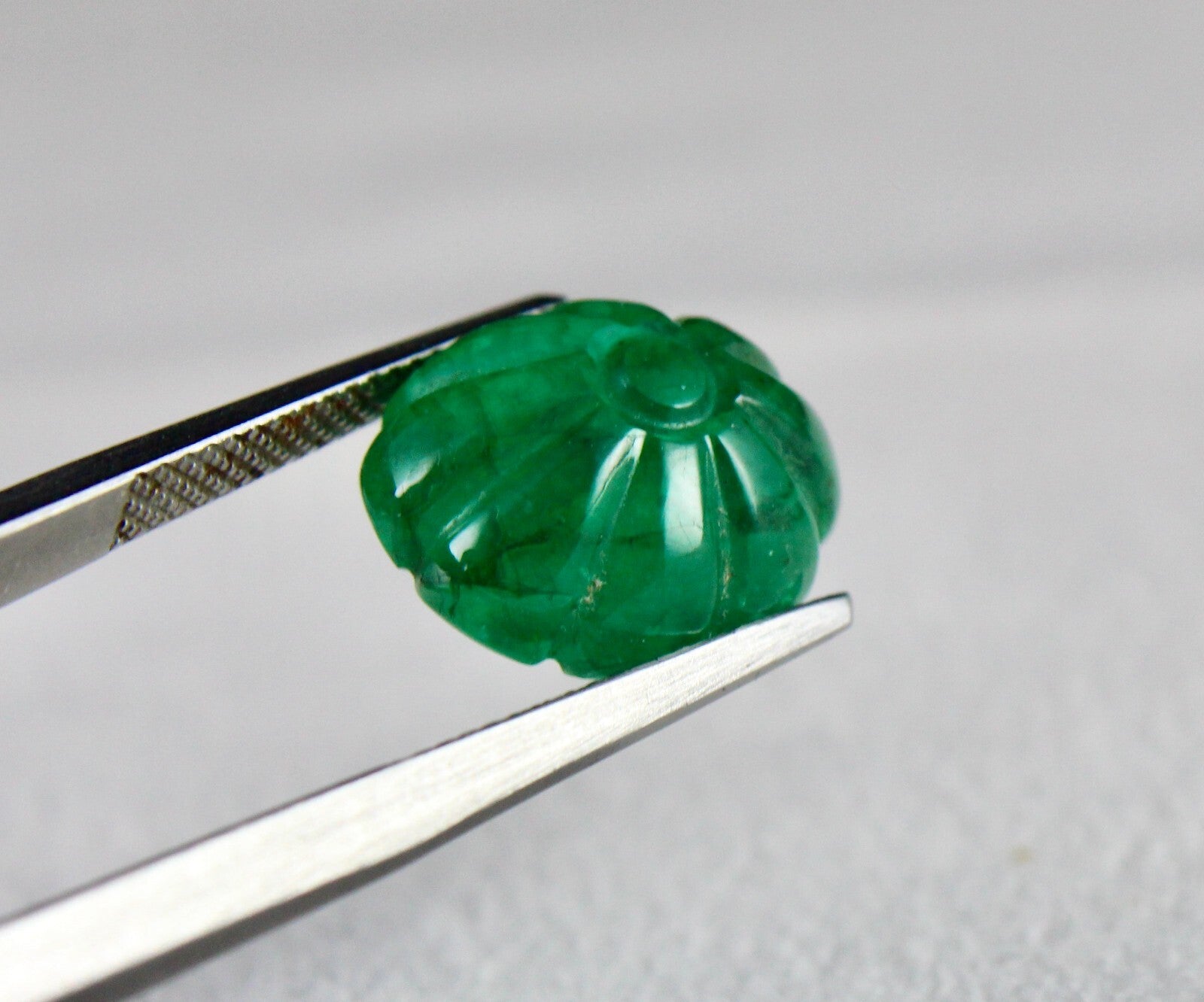 Certified Natural Emerald Flower 21.24 Ct 15x12mm Gemstone Earrings Pair