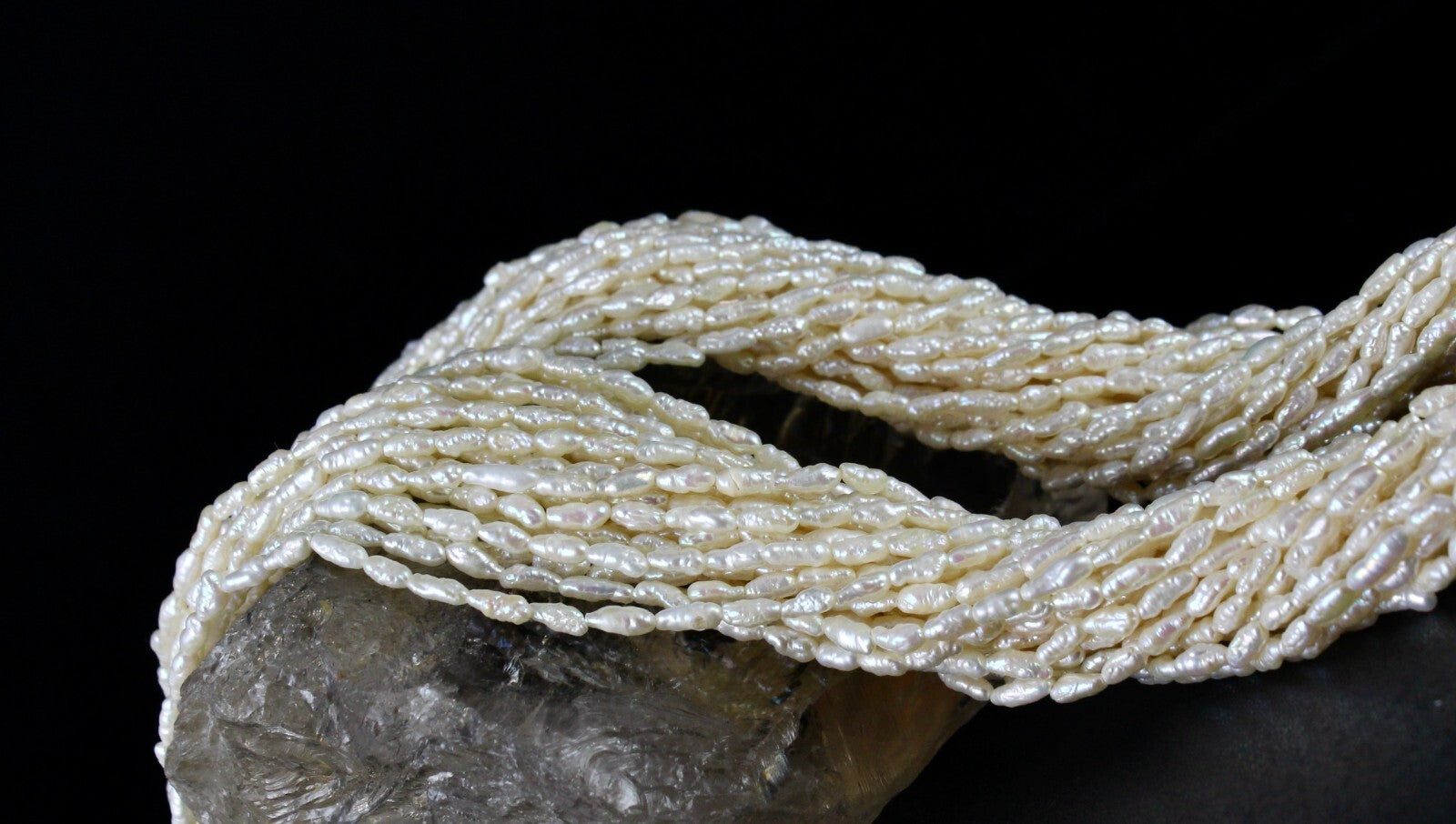 Genuine Freshwater Pearl Beads 718ct Fancy Gemstone Fashion Necklace 28"l