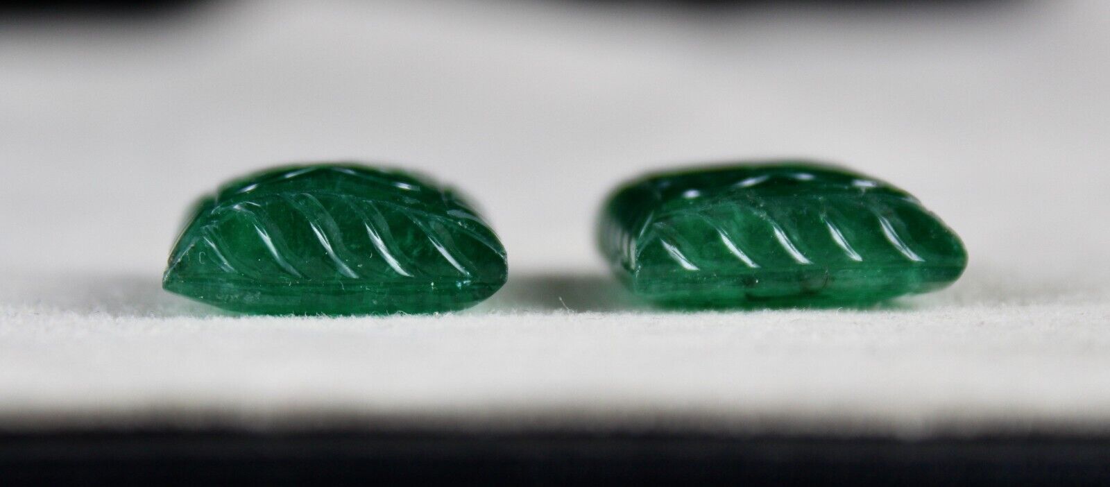 Natural Certified Emerald Mughal Carved 20X18 mm 65.45 Ct Gemstone Earring Pair