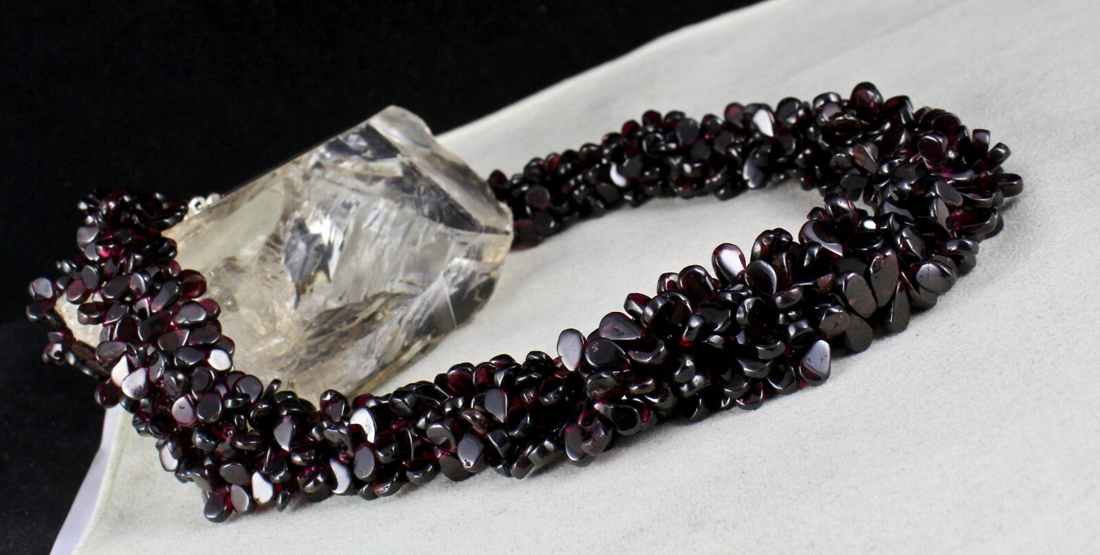 Unique Natural Garnet Beads Tear Drop 5 L 1662 Ct Red Gemstone Necklace