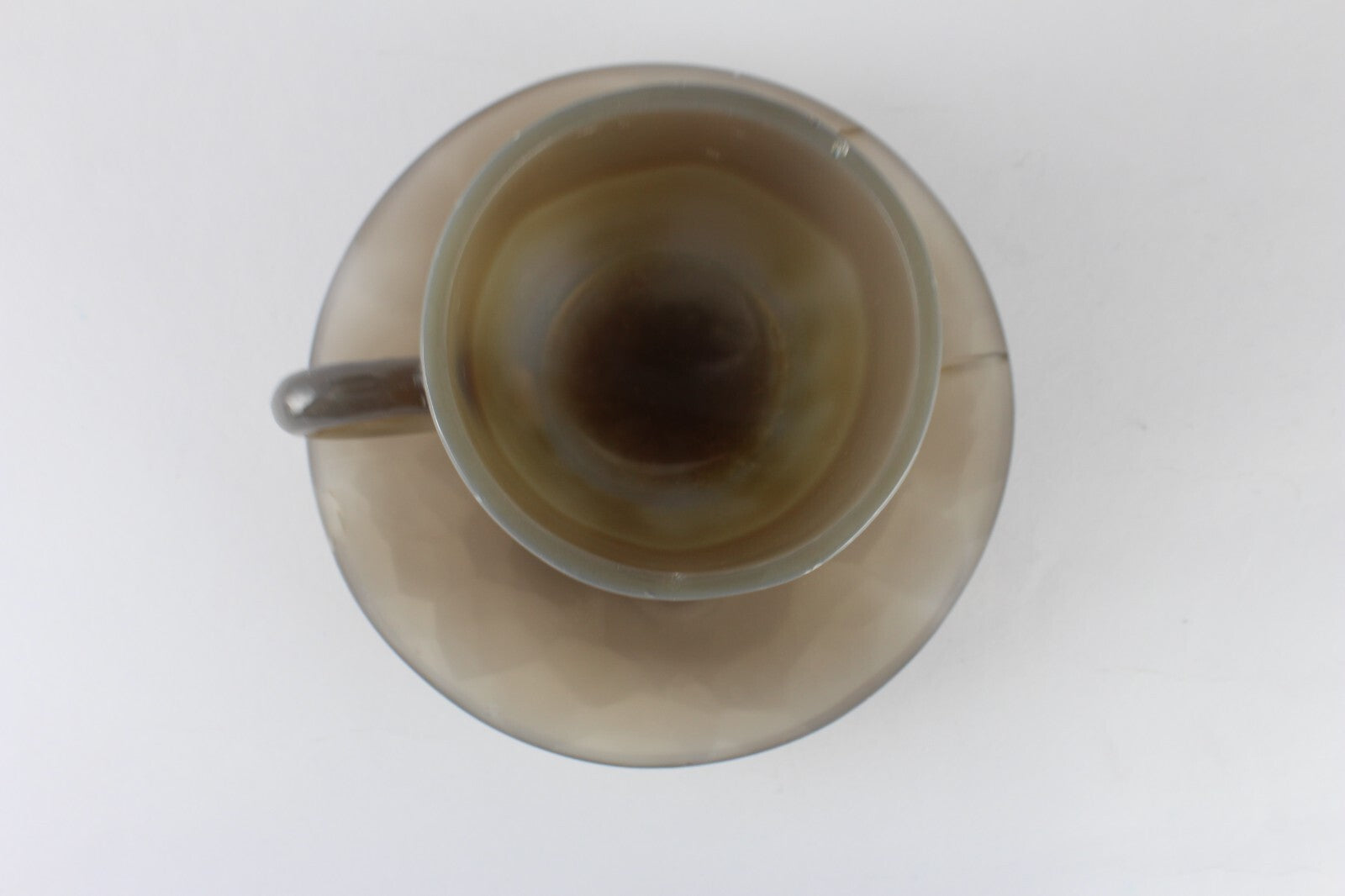 Certified Handcrafted Natural Chalcedony 1435 Ct Designer Cup Plate Home Decor