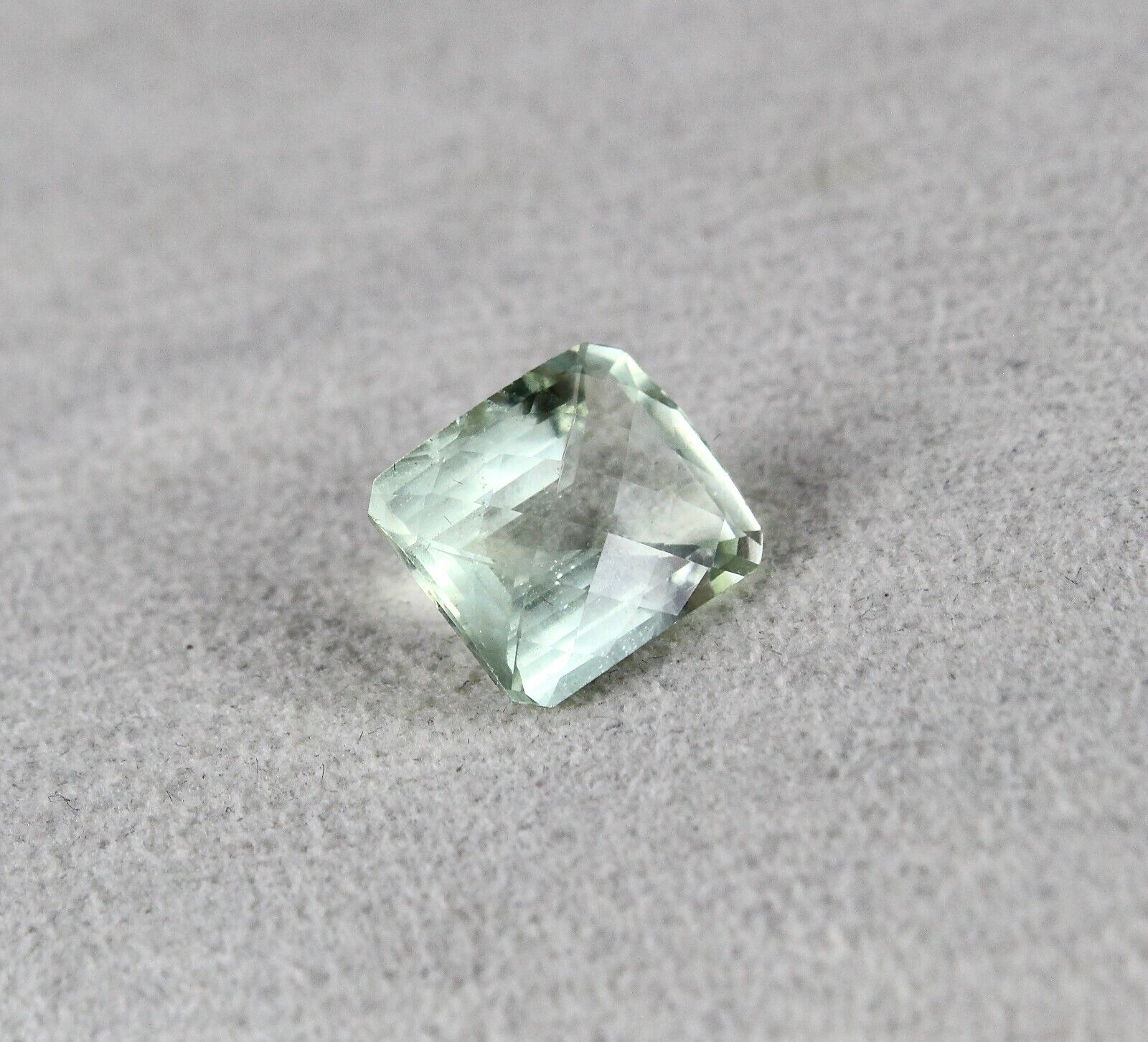 NATURAL GREEN AQUAMARINE CUT OCTAGON 7.29 CTS 13X11 MM GEMSTONE RING PENDANT