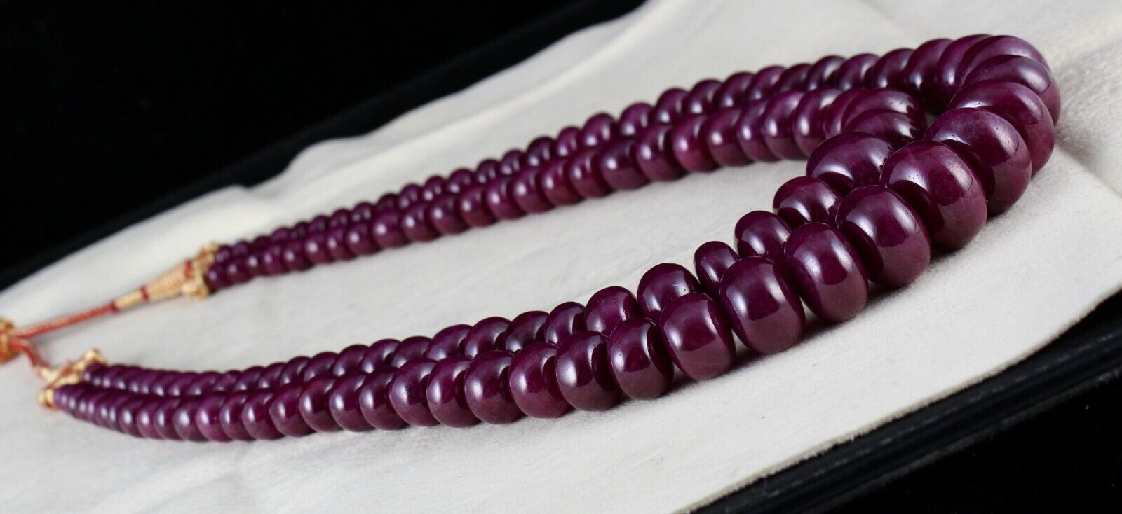 Certified Natural Ruby Beads Round 1380 Carats 18mm Gemstone Collection Necklace