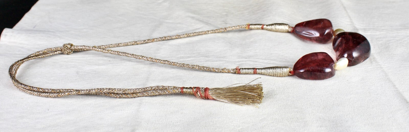 Certified Antique Natural Tourmaline 220 Ct & Pearl Beads Unique Choker Necklace