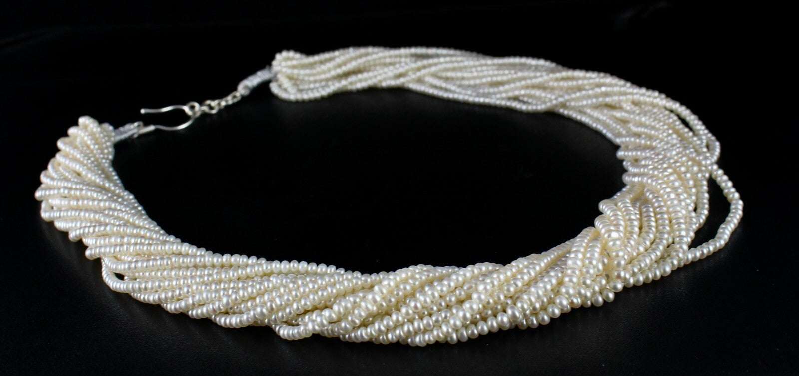 Certified Genuine Freshwater Pearl 807ct Beads Round Gemstone Fashion Necklace