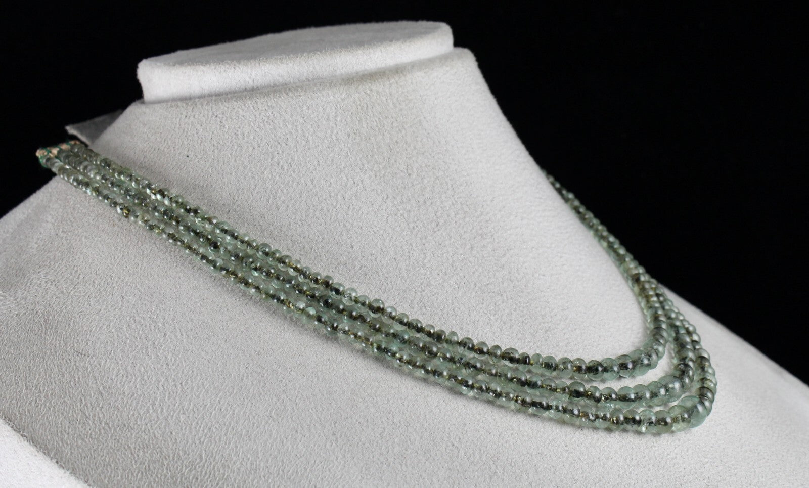 Antique Natural Emerald Beads 152 Ct Necklace Round Gemstone