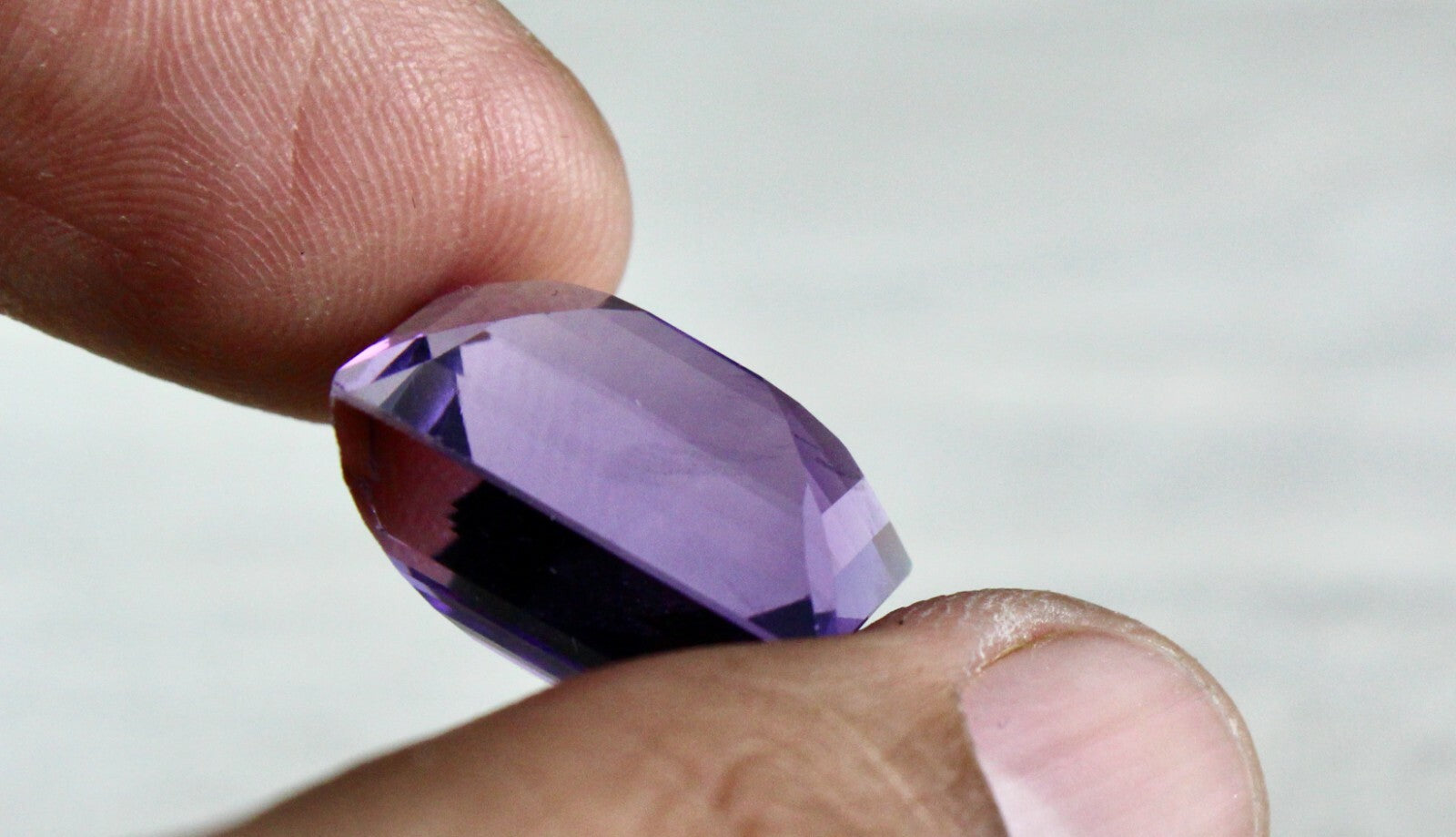 Natural Amethyst 19.91 Ct Fancy Octagon Gemstone For Ring Pendant