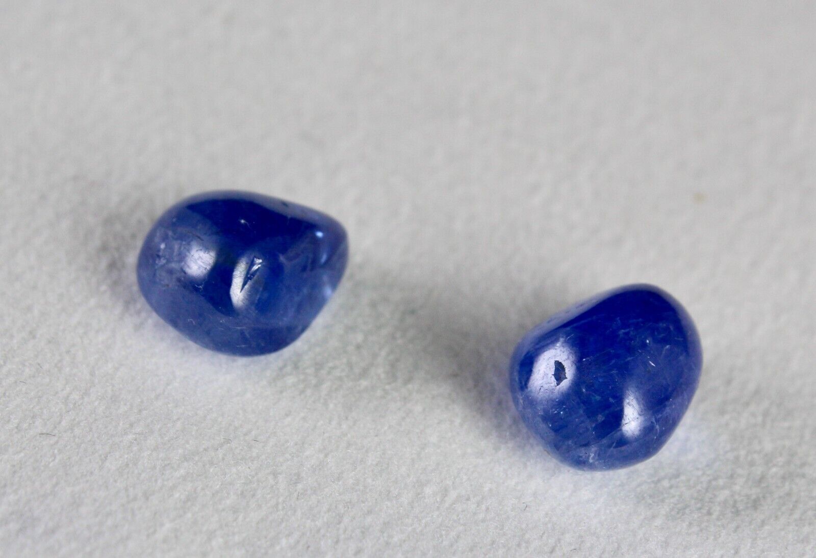 Blue Sapphire Gemstone Loose Natural Certified 34.83 Ct Cabochon Pair Earring