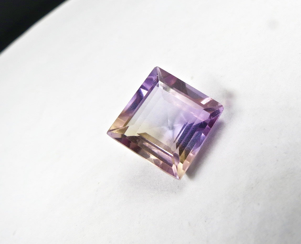 15mm Natural Ametrine 15.20ct Square Gemstones For Ring Designing