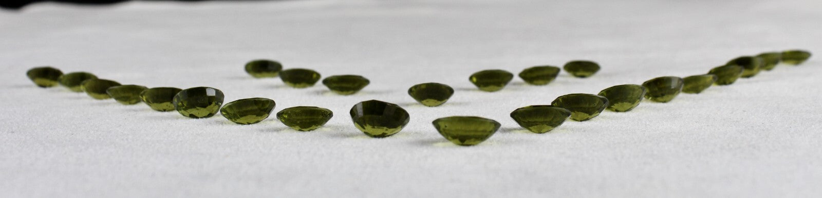 Certified Natural Peridot Oval 11x9mm 26 Pc 60.86 Ct Green Gemstone Set