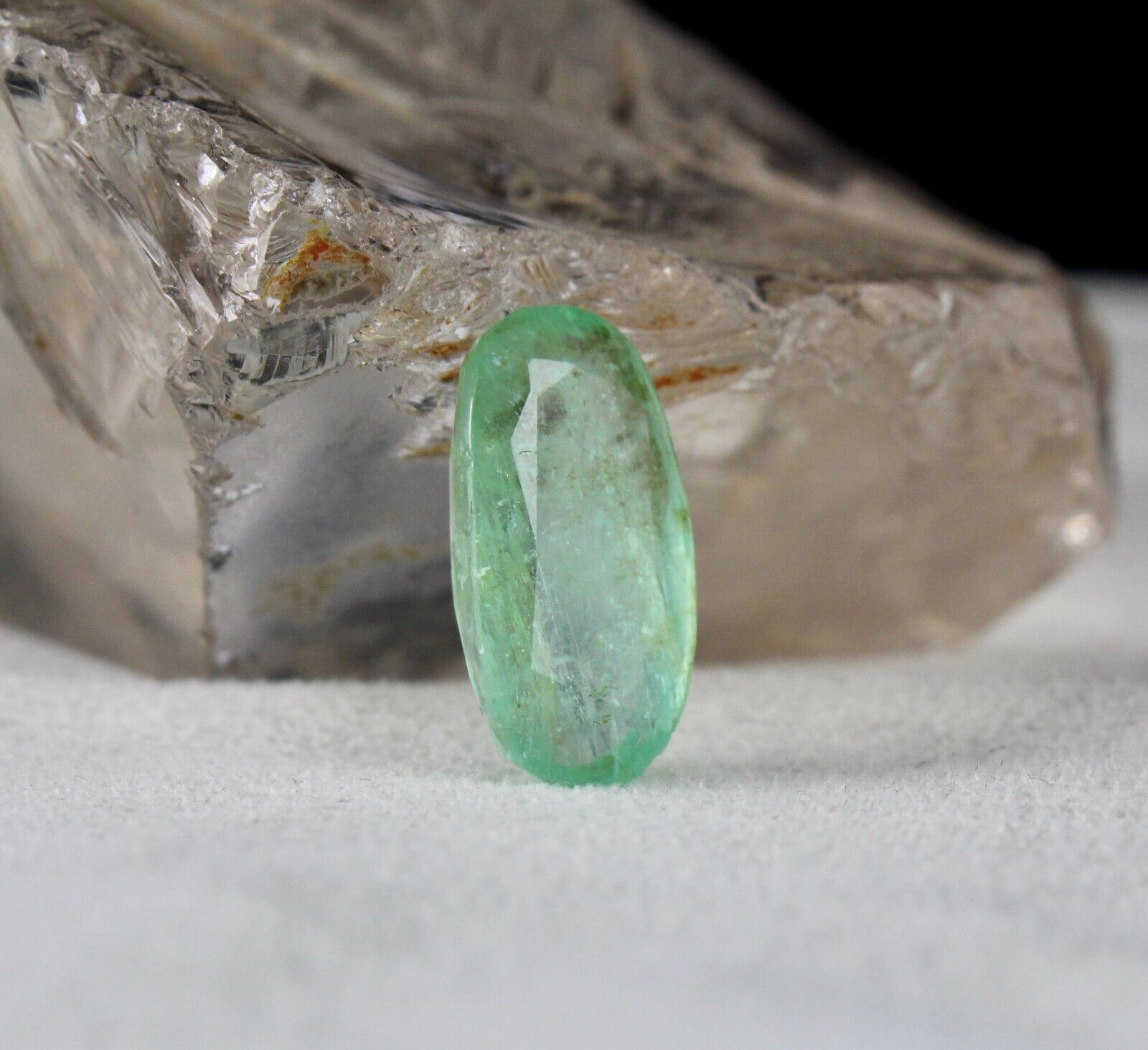 NATURAL COLOMBIAN EMERALD OVAL CUT 20X11 MM 11.75 CTS GEMSTONE RING & PENDANT