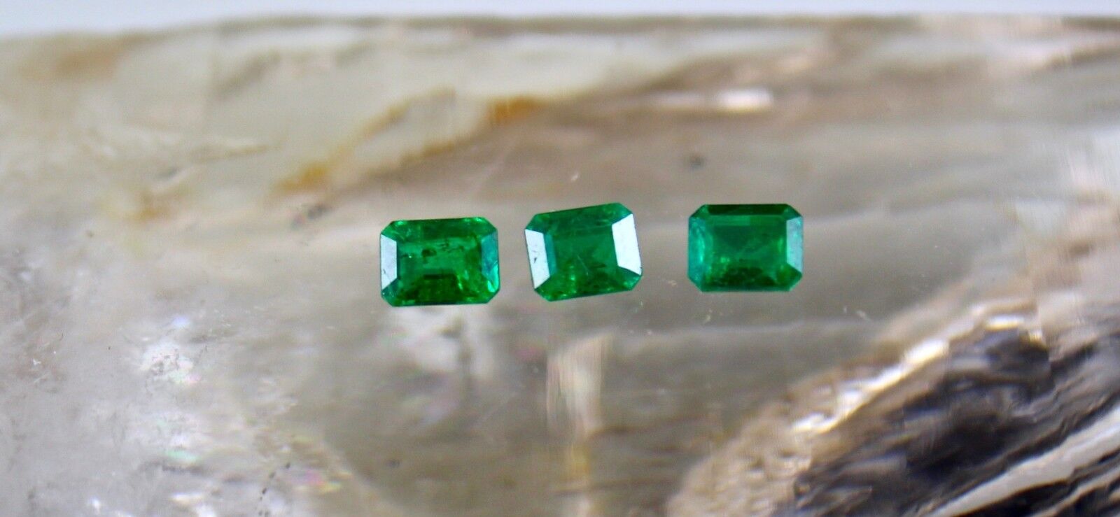 Natural Zambian Emerald Octagon Cut 57 Pc 31.36 Ct GemStone Designing Bracelet