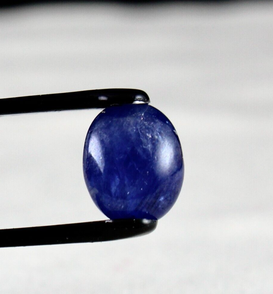 Certified Natural Unheated Blue Sapphire 7.40 Ct Cabochon Ring Pendant