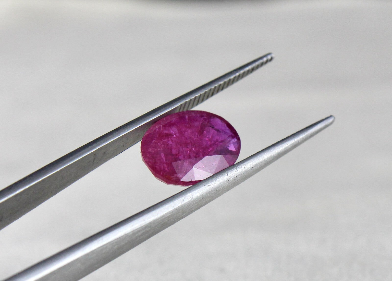 Certified Natural Ruby 4.95 Ct Oval Cut Unheated Mozambique Stone Pendant