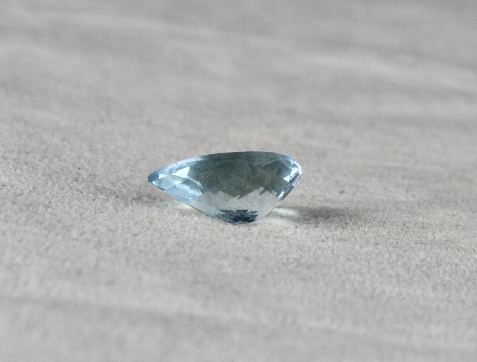 Natural Blue Aquamarine Pear Cut 4.51ct Gemstone For Ring Pendant
